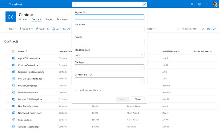 metadata-search-pane